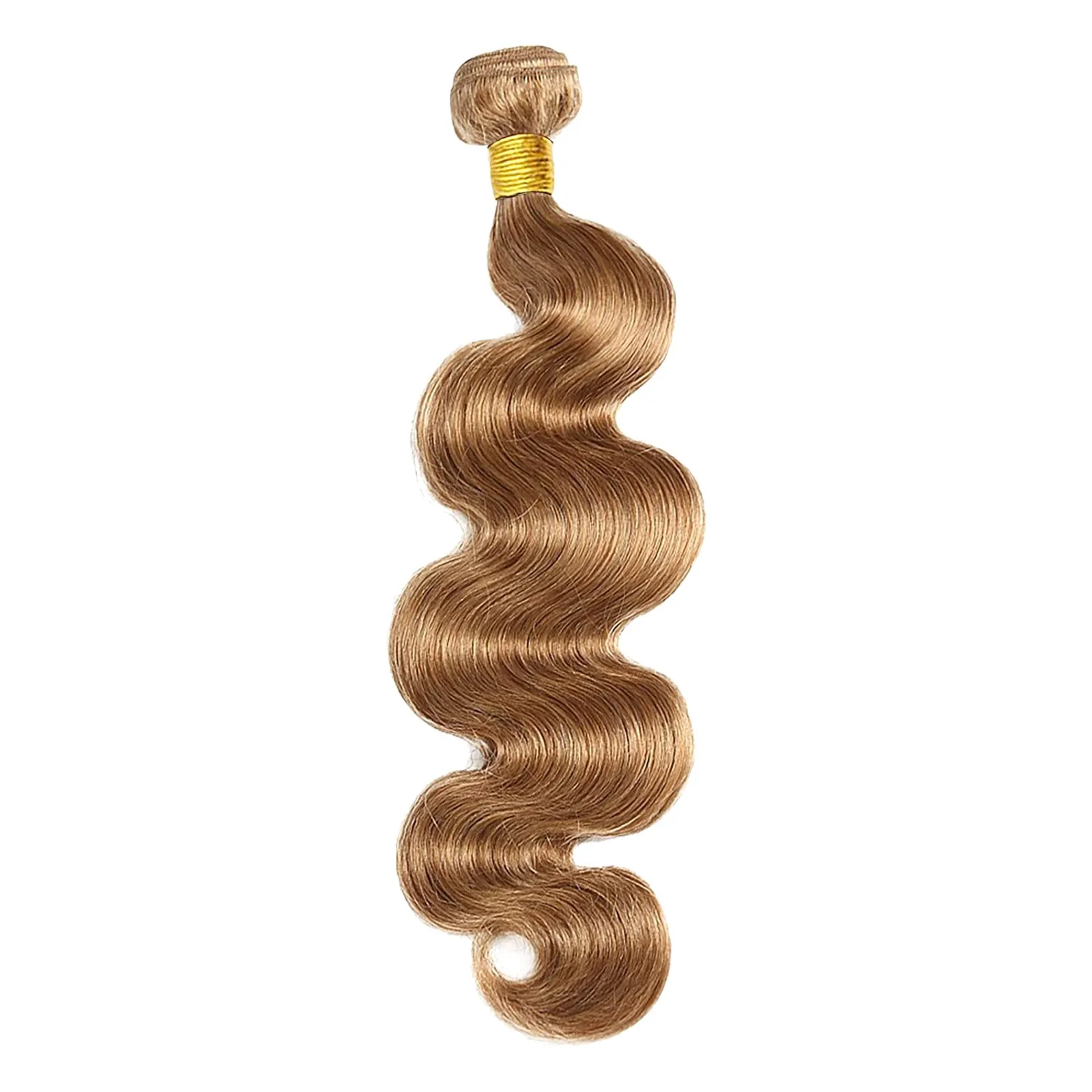 Golden Hair Weft Wave Hair Weft Real Hair Cosplay Styling Beauty Makeup Net Red Popular Solid Color Multiple Sizes