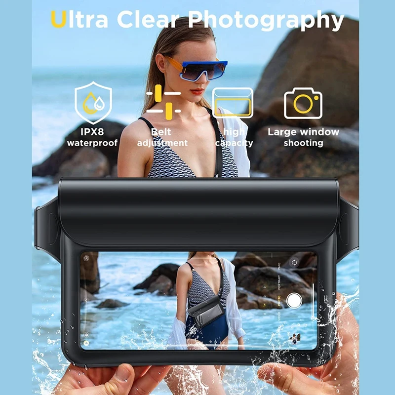 Waterproof Phone Pouch Bag, Keep Your Phone And Valuables Safe And Dry, For Beach, Swimming, Fishing, Hiking, Snorkeling