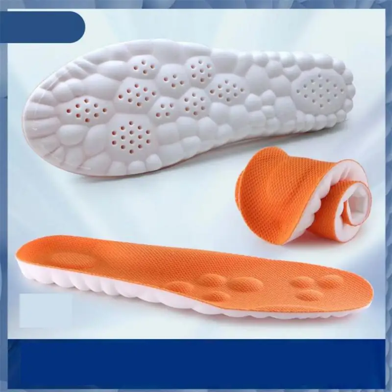 Memory Insole Deodorant Cushion Odorless Shock Absorbing Insoles For Walking Sports Insole Improve Performance Printed Durable