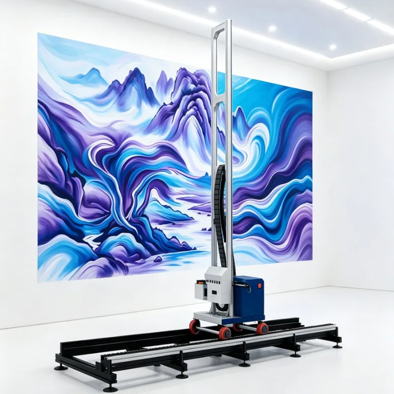 customized 3D Wall Printer Vertical Flatbed UV with Red Laser Positioning for Wood Metal Glass Tile Printing 9600dpi