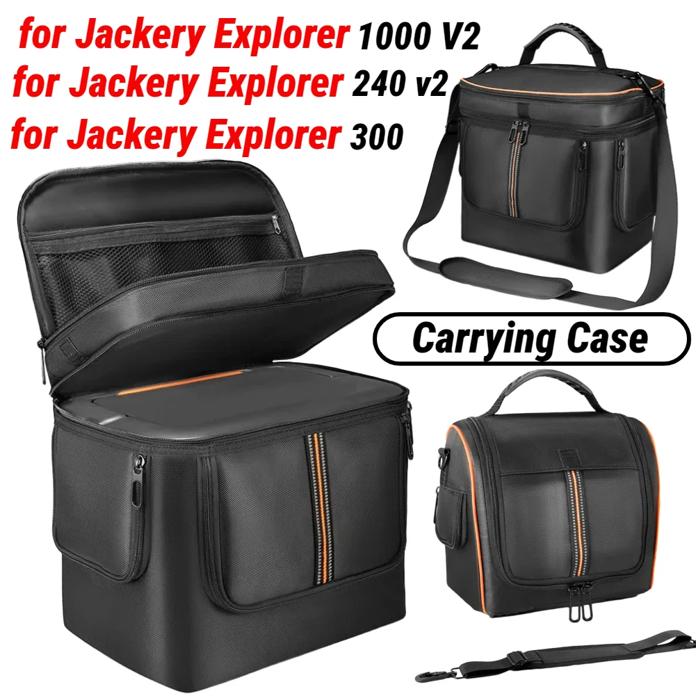 Carrying Case Bag for Jackery Explorer 1000/240 V2 Portable Power Station Bag Travel Carrying Bag Waterproof with Shoulder Strap