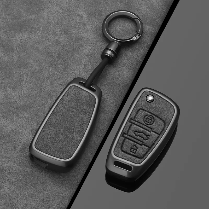 

Alloy Style Car Key Case Cover Shell Fob For Audi A1 A3 A4 8P 8L 8V A5 B6 B7 A6 A7 C5 C6 Q3 Q5 Q7 4F S3 S4 S6 RS3 TT Shell Fob