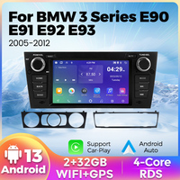 Android 13 Wireless CarPlay Auto Car Radio For BMW 3 Series E90 E91 E92 E93 Multimedia Video Player Stereo 2Din Touchscreen BT