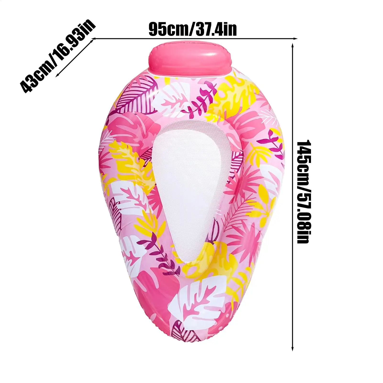 สระว่ายน้ําลอยInflatable Pool Floatว่ายน้ําLoungerสําหรับน้ํากลางแจ้งRiver PartyฟอกหนังBackyard Beach Lake
