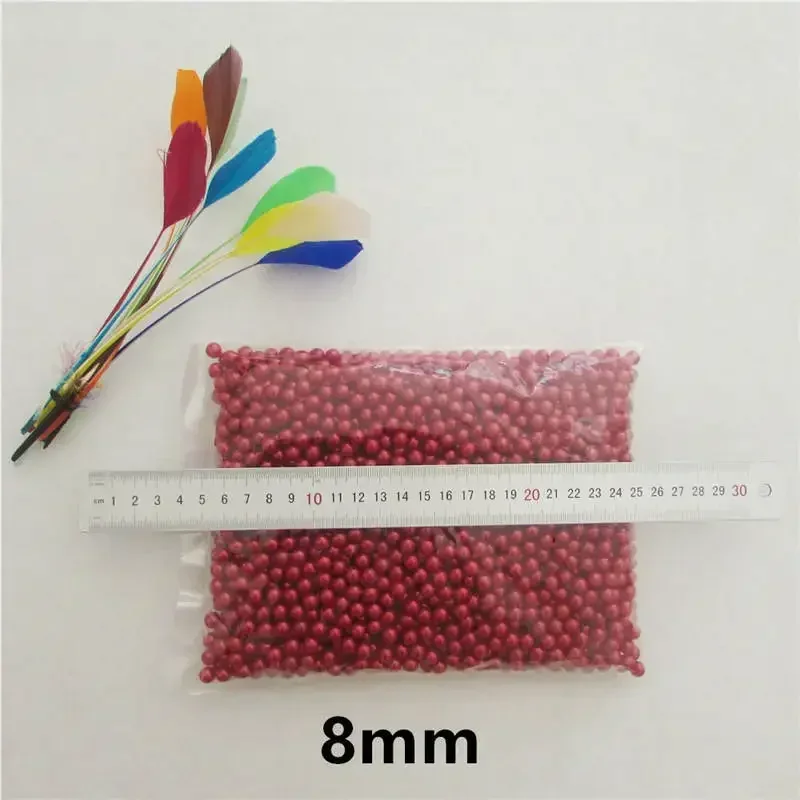 fashion mobile phone hairdressing essential 6mm-20mm straight  red without holes pearl DIY originality handwork material 50g