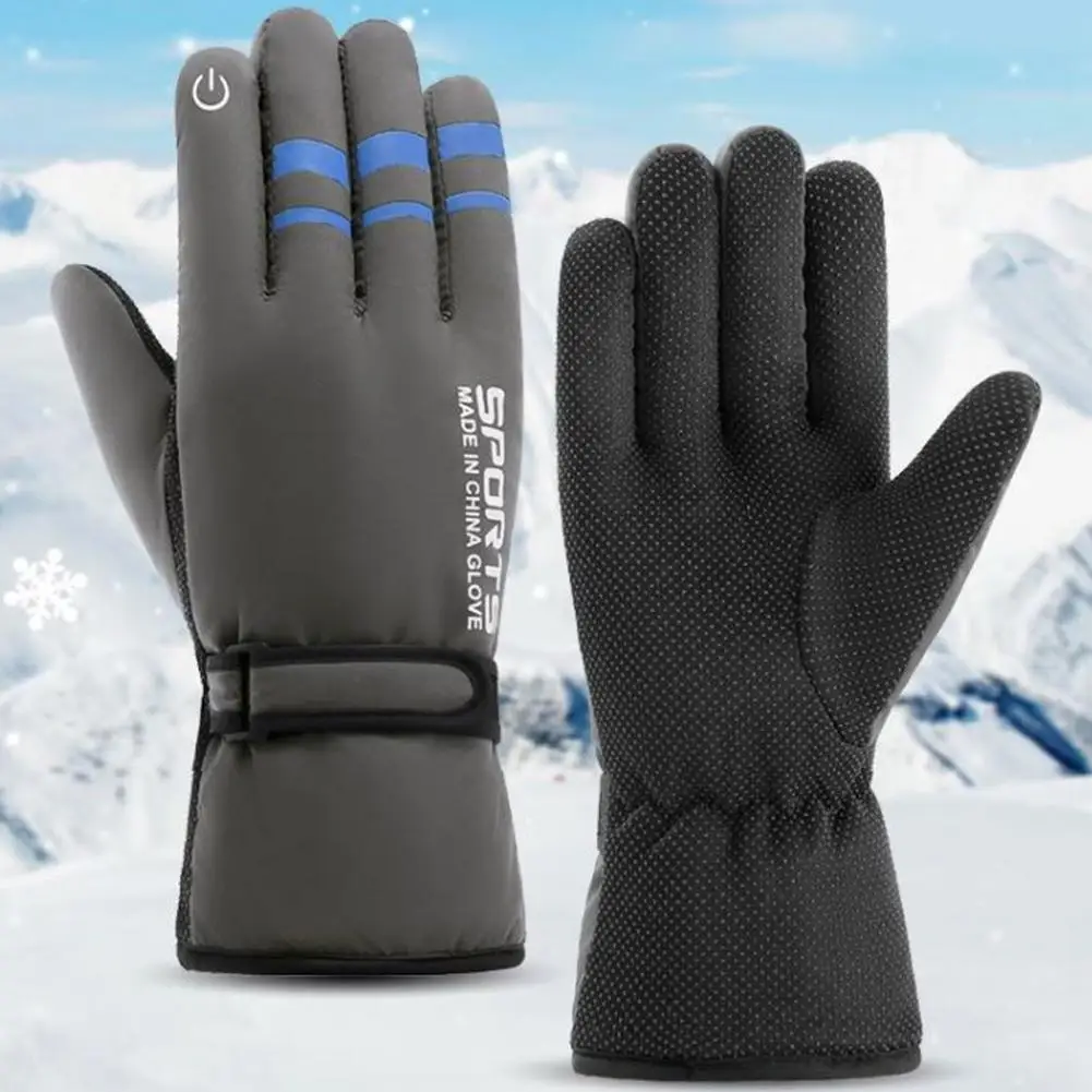 Gants de ski thermiques pour hommes et femmes, gants de cyclisme imperméables, écran tactile, coupe-vent, extérieur, hiver