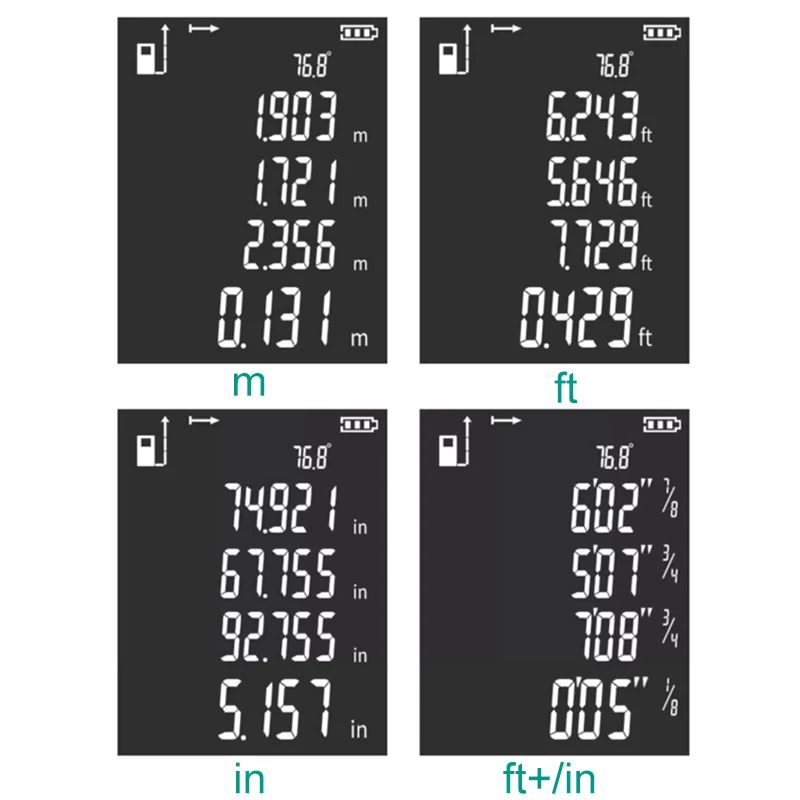 Snakol Laser Distance Meter 150m 200m Rangefinder Digital Range Finder Trena Roulette Ruler Distance Measuring Tape USB charging