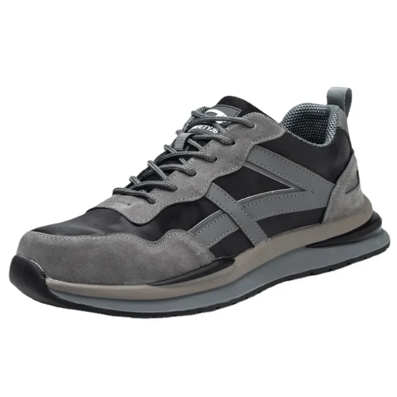 DurableAnti Smashing And Anti Piercing Protective Steel Toe Safety Shoes One For Men