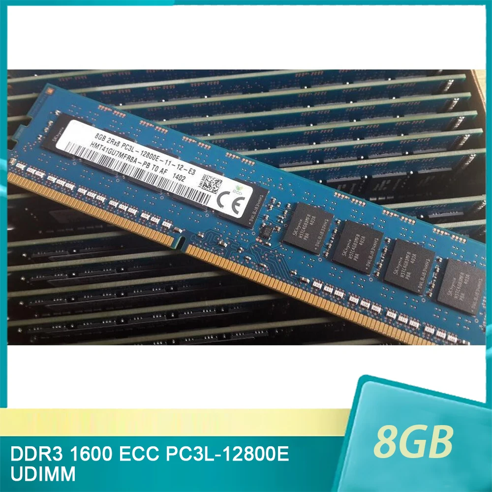 

1Pcs For SK Hynix RAM HMT41GU7MFR8A-PB 8GB 8G DDR3L 1600 ECC PC3L-12800E UDIMM Server Memory