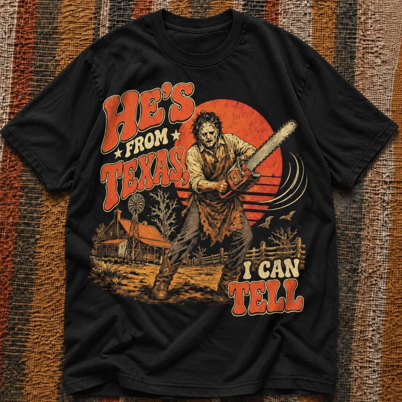 Vintage The Texas Chainsaw Massacre 70s Scary Horror Halloween Fun Movie Tee Men Women Halloween Horror Shirt Horror Movie Tops