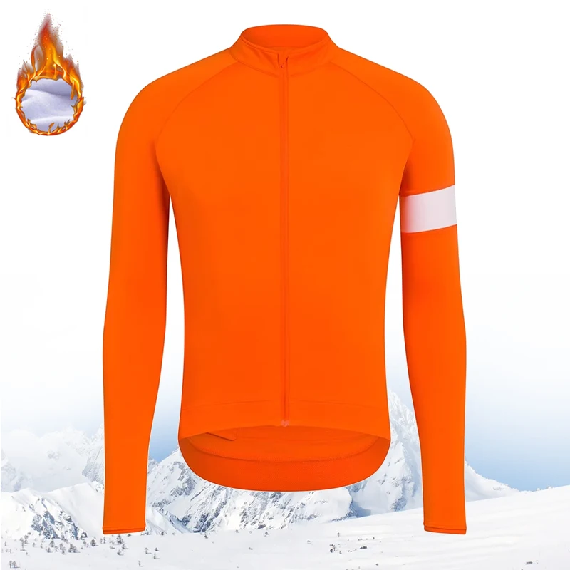 Winter Long Sleeves Cycling Jersey Winter Thermal Fleece Cycling Clothing Man\'s Bike Jersey MTB Road Bike Jacket Bicycle Shirt