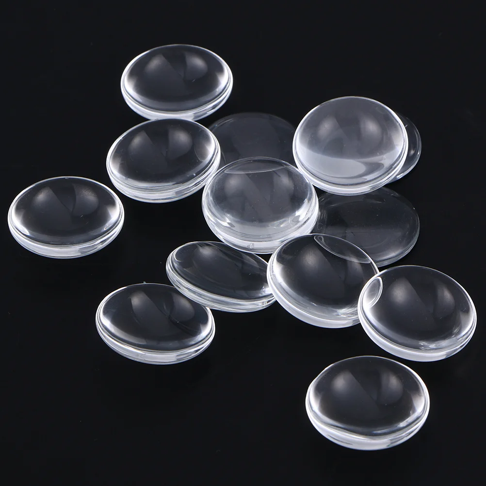 Cabochons en Verre pour Collier, Camée Transparente, Rond, Clip, Non-TELUS, 60 Pièces
