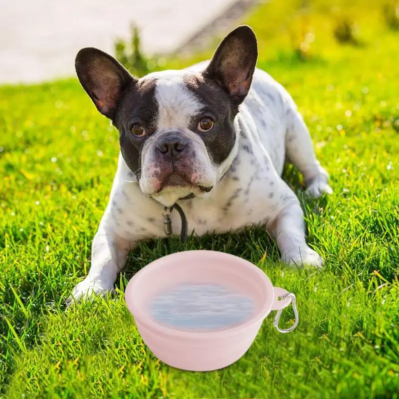 犬用折りたたみ式ウォーターボウル、旅行にやさしい、水詰め物、小、中、大、ペット、飲料用品、折りたたみ式