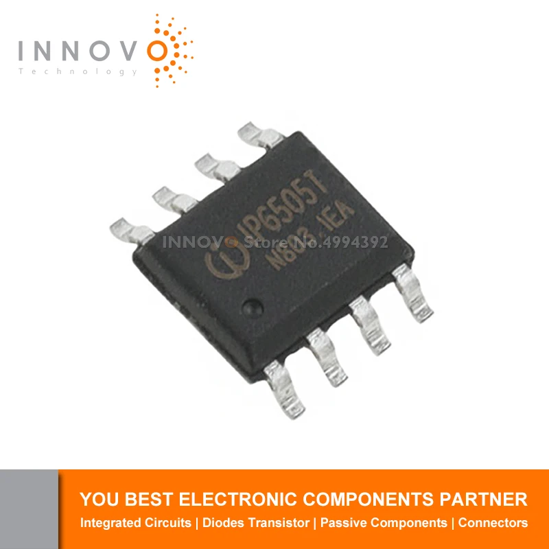 10~50pcs/lot IP6505T IP6505 6505 SOP8 ESOP-8 48V Car charge fast charge IC chip Step-down DC-DC power chip New original