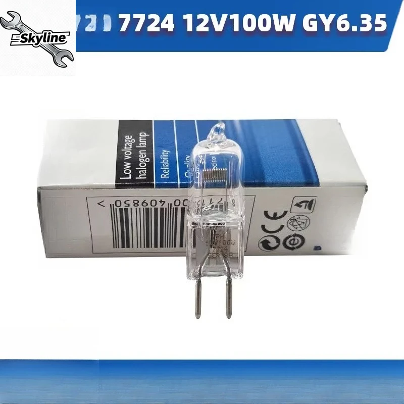 Halogen Tungsten Bulb 7724 EVA M28 12V100W Microscope Light Bead Rice Bulb Original 409850