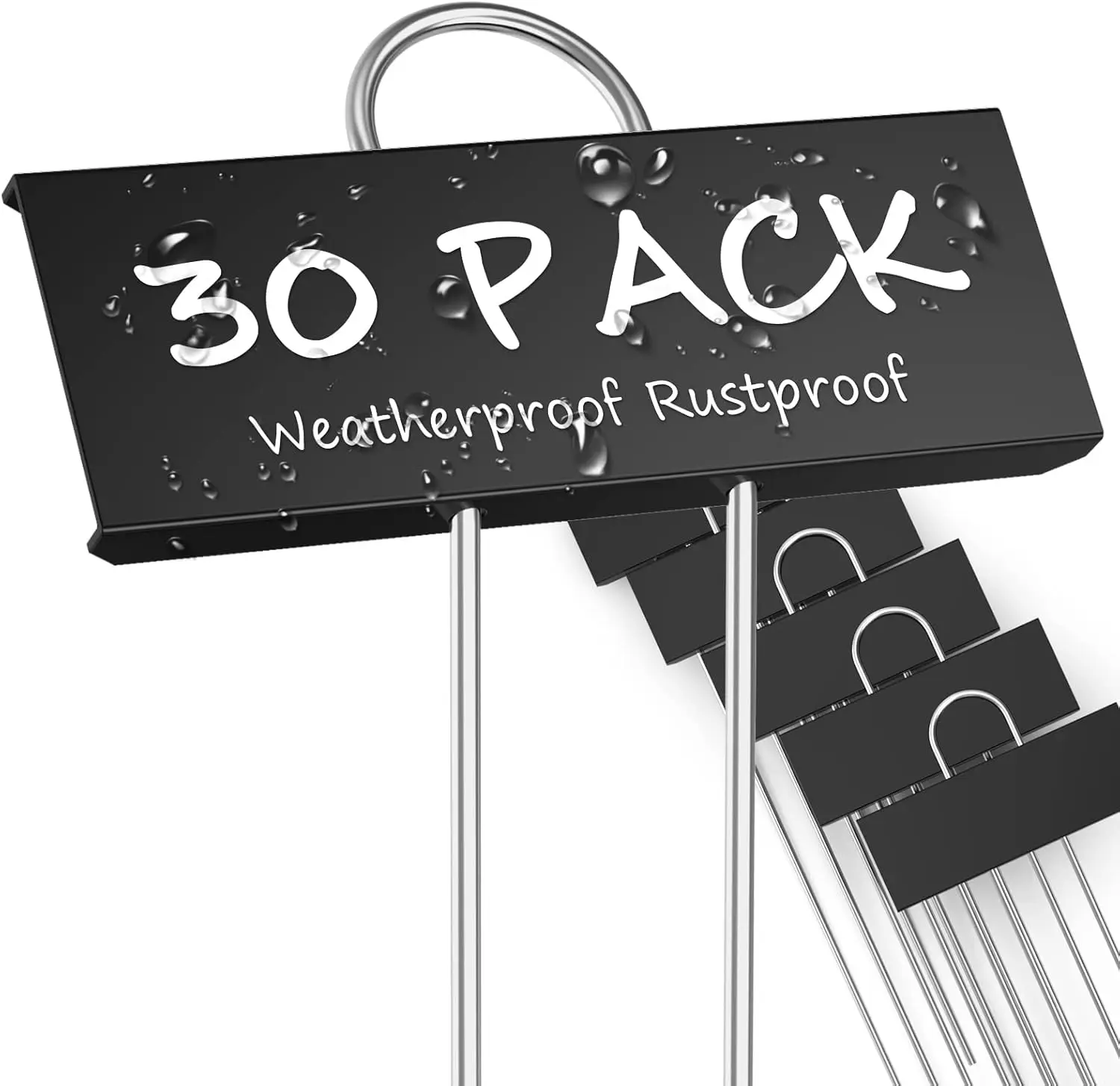 

30-Pack Metal Plant Labels Weatherproof Garden Markers, 10.6'' Height, Reusable Nursery Tags for Vegetables Herbs Flowers