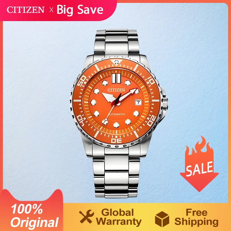 Reloj CITIZEN Original japonés para hombre, reloj mecánico automático, moda de ocio, reloj deportivo luminoso resistente al agua