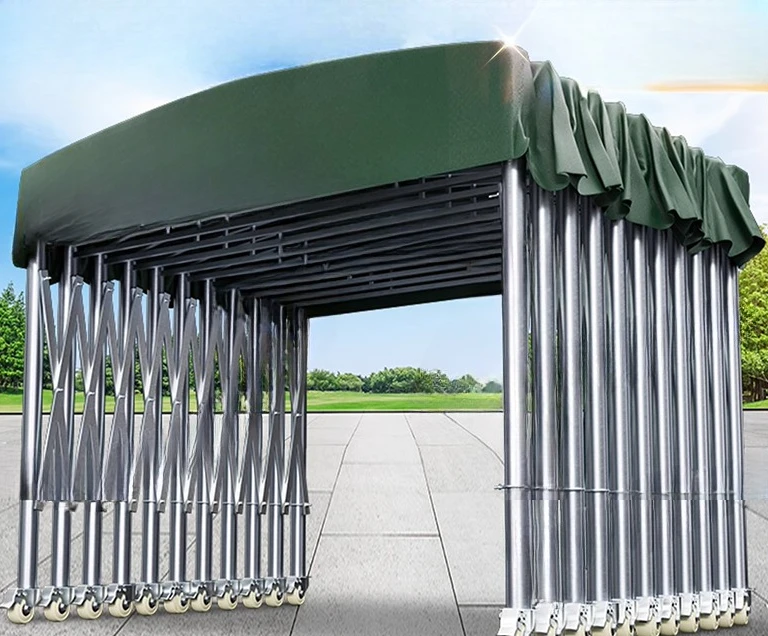 

Mobile Push-pull Canopy Movable Umbrella Telescopic Factory Canopy Outdoor Block Car Sunshade Large Tent