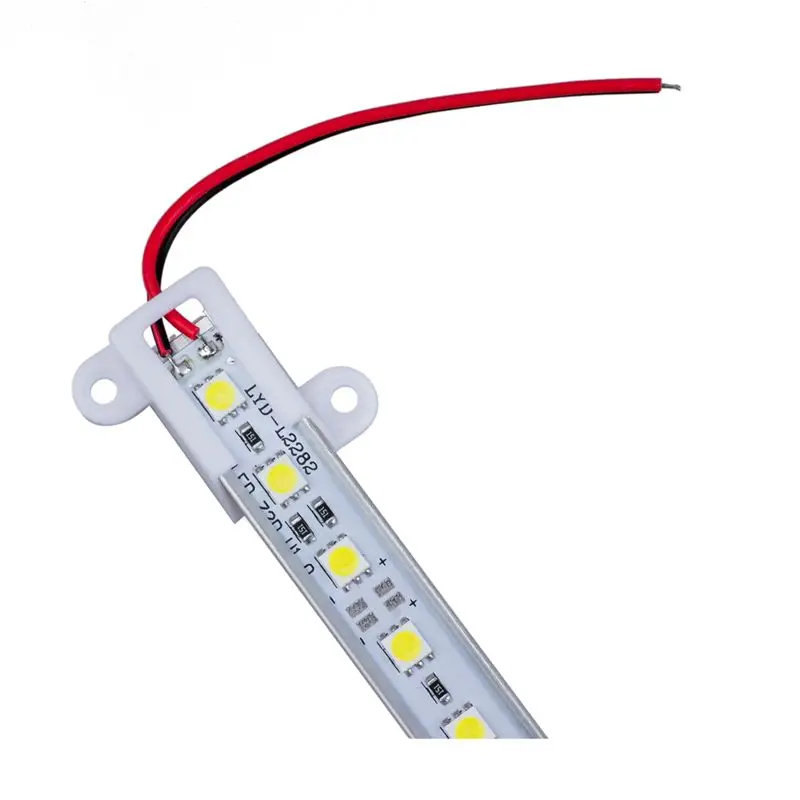 3 Pcs 50CM 5050 SMD 36 LED Day White Aluminium Rigid Strip Bar Light Lamp