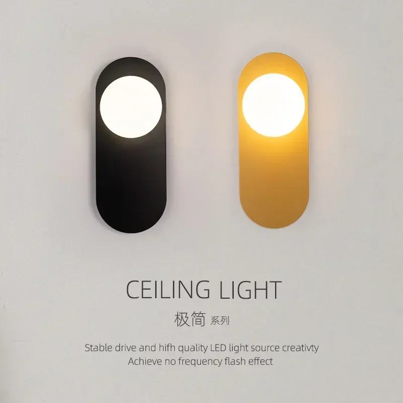 

Wall Lamp Bedroom Bedside Lamp American Simple Modern Living Room Background Wall Lamp Hotel Corridor Corridor Light
