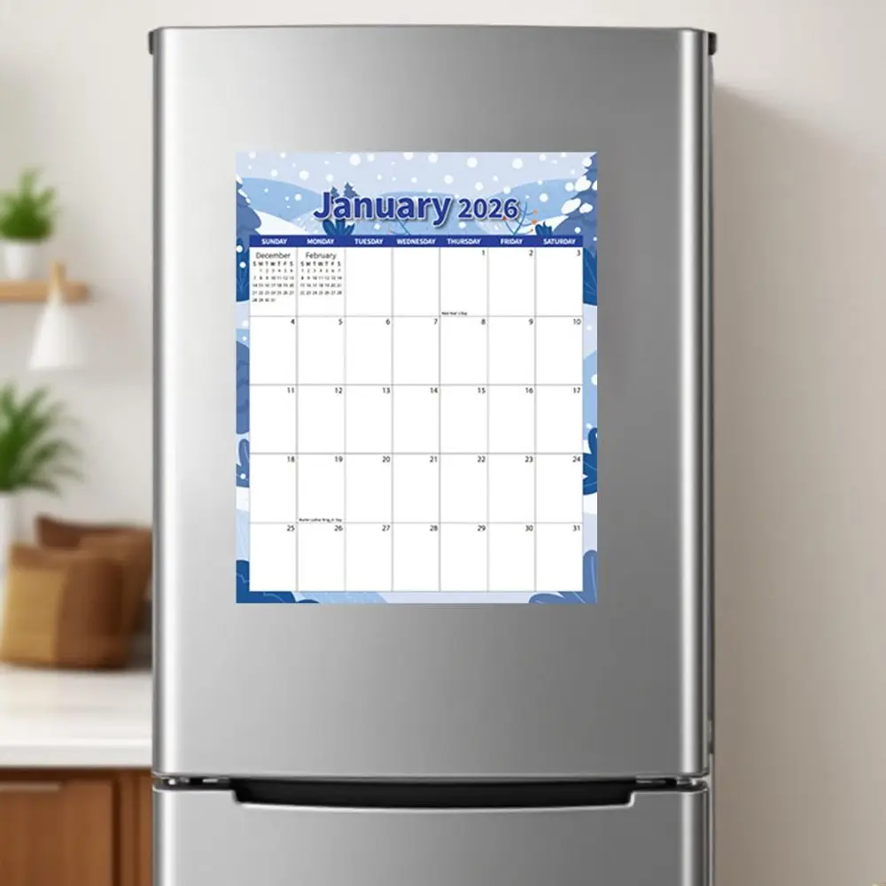 

Home Planner Organizer Creative English Magnetic Calendar Colorful Notes 12 Month Calendar To Do List INS 2026 Calendar Home Use