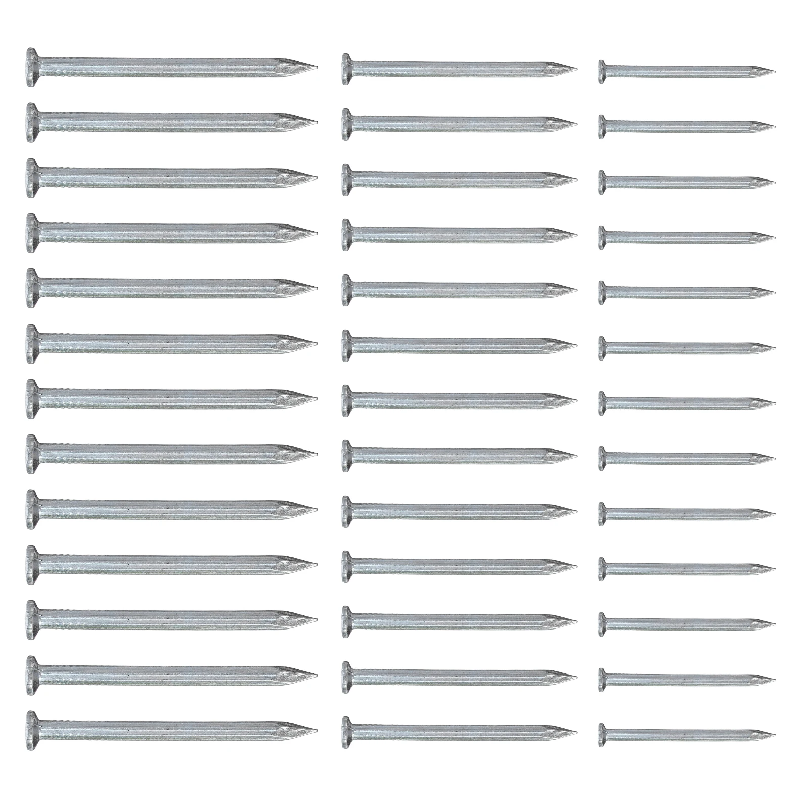 

515pcs Galvanized Steel Flat Head Cement Wall Corrosion Resistant Hardened Metal Nail For Woodworking Hanging Picture Frames