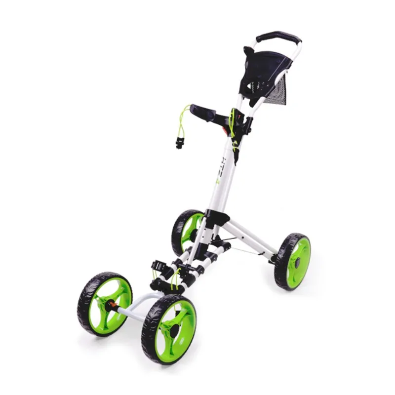 Four-wheel foldable four-wheel golf cart for the convenience of the course