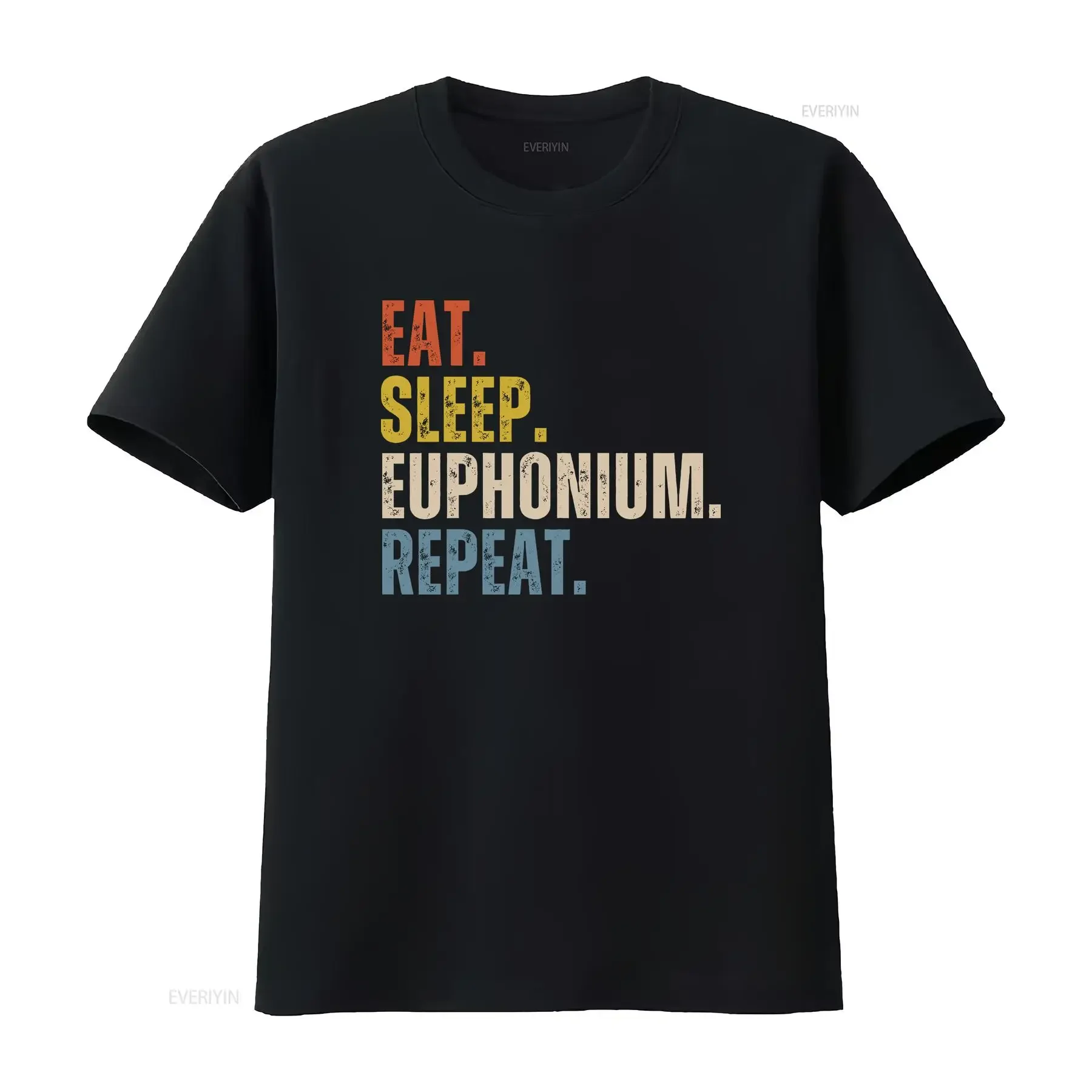Euphonium T Shirt for Player Funny Lover vintage Washed designer clothes homme Slightly streetwear Stylish Unisex Casual