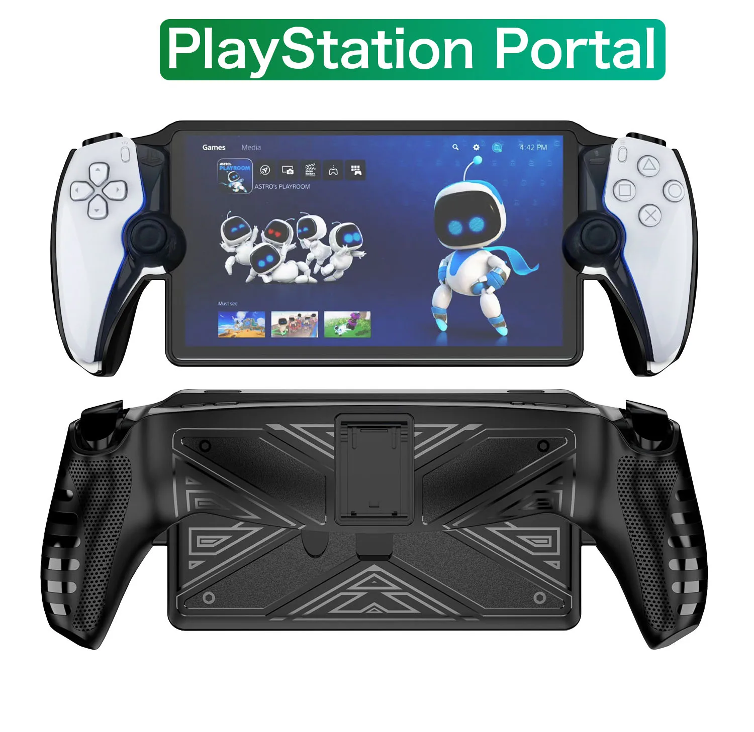 For Sony PlayStation Portal PS5 Consoles Protective Case Shockproof Protector Cover with Stand Base Protective Case Accessories