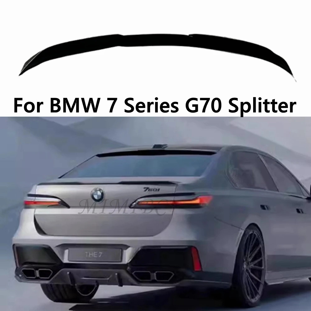 

FOR BMW 7 Series G70 Sport 2023-2024 ABS Rear Spoiler Wing Car Accessories Rear Trunk Wing Spoiler Carbon Look Rear