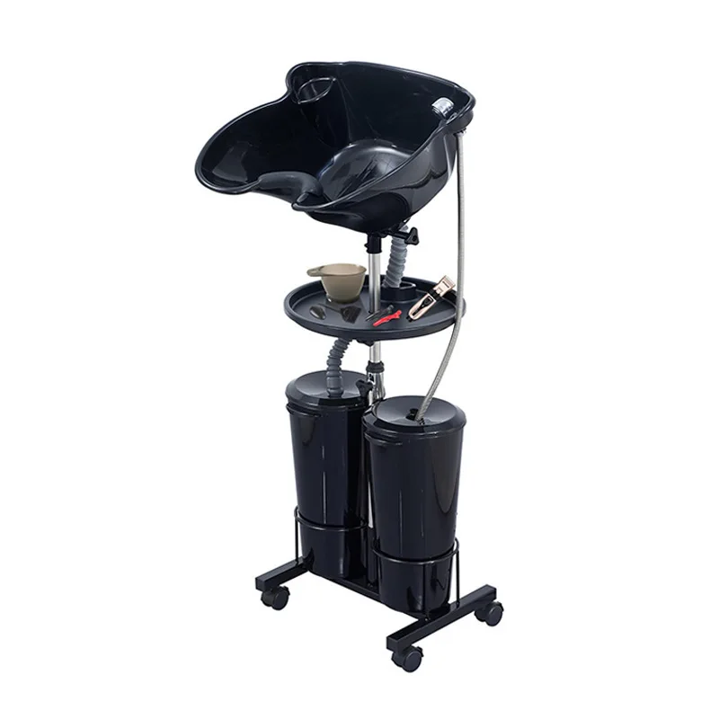 Mobile Vertical Seated Shampoo Basin Elderly Pregnant Patient Household Salon Portable Hair Washing Bed