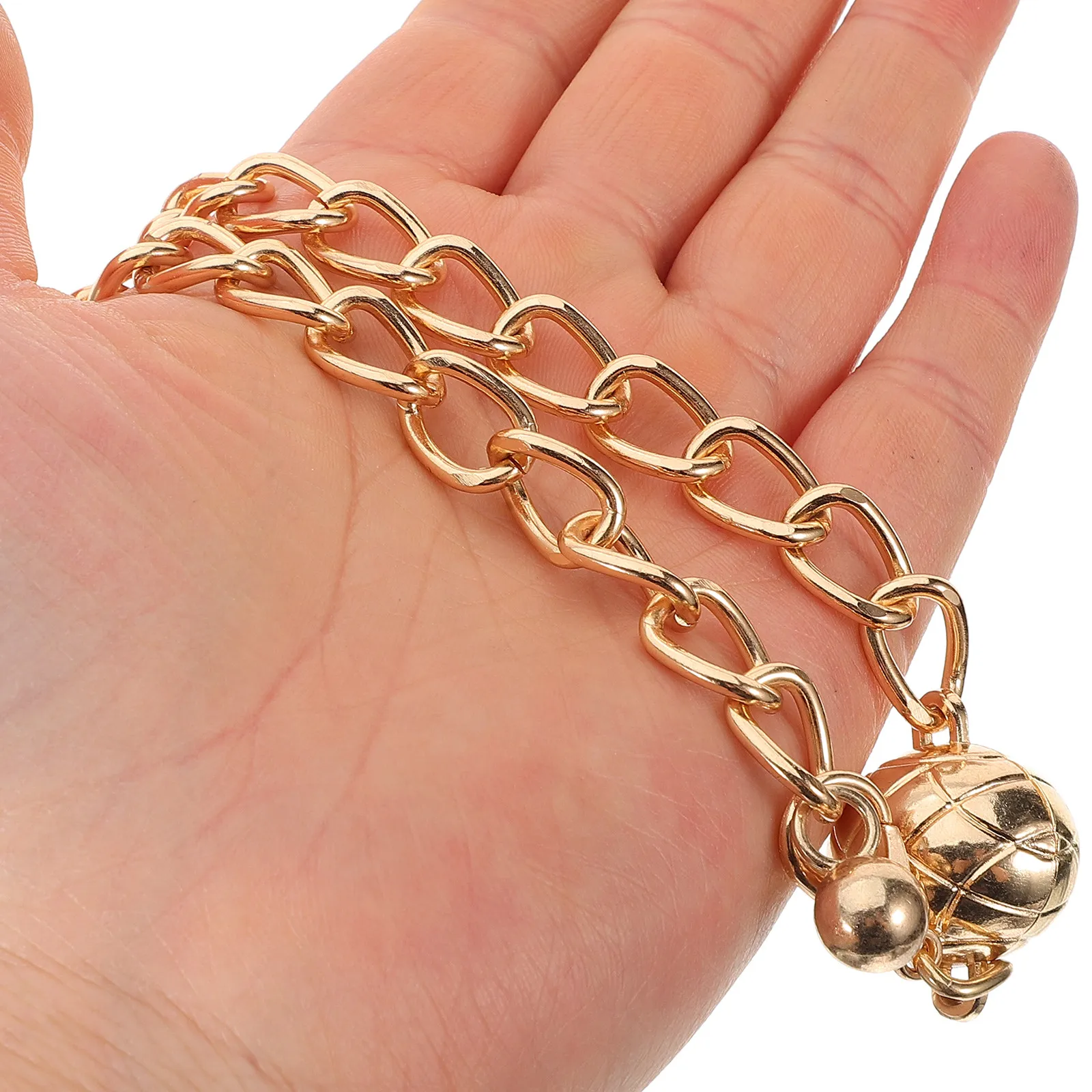 

1Set Exquisite Zinc Alloy Bag Chain for DIY Handbag Purse Tote Crossbody Wallet Replacement Stylish Shiny Jewelry-Like Chain