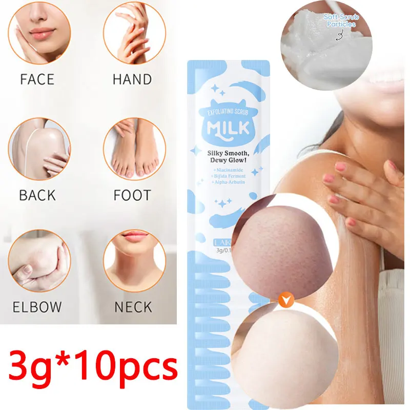 

LAIKOU молочный скраб для лица для тела, крем-лосьон, увлажняющий, глубокое очищение, нежный, нежный, отшелушивающий, для лица, продукт для ухода за кожей