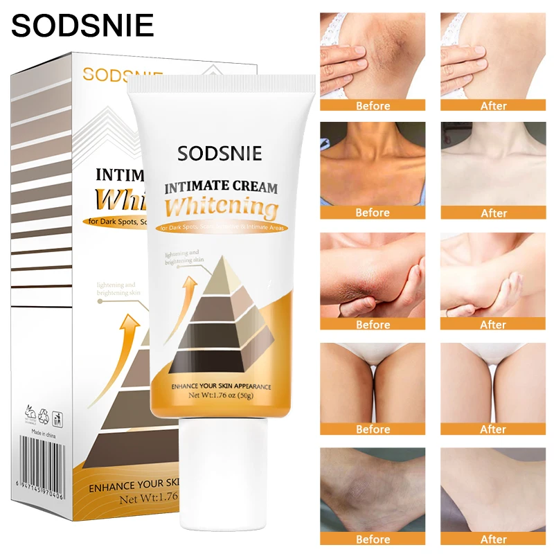 

Intimate Whitening Cream Underarm Knee Buttocks Private Bleach Moisturizing Brightening Remove Body Pigmentation Dark Spot 50g