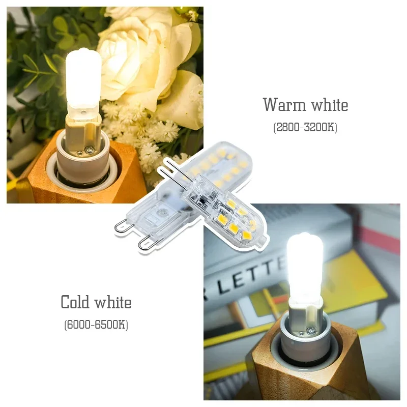 10pcs/lot LED Bulb G4 G9 3W 5W 7W Led Lamp AC 110V 220V DC12V Spotlight Chandelier SMD 2835 Lighting Replace Halogen Lamps