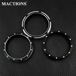 Cubierta embellecedora de velocímetro CNC para motocicleta, palanquilla cortada en negro/cromo para Harley Dyna Street Bob Low Rider Sportster 883 1200 XL