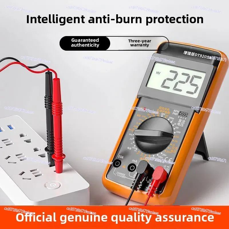 Fully Intelligent DT9205A Digital High-precision Anti-burn Pointer Universal Meter