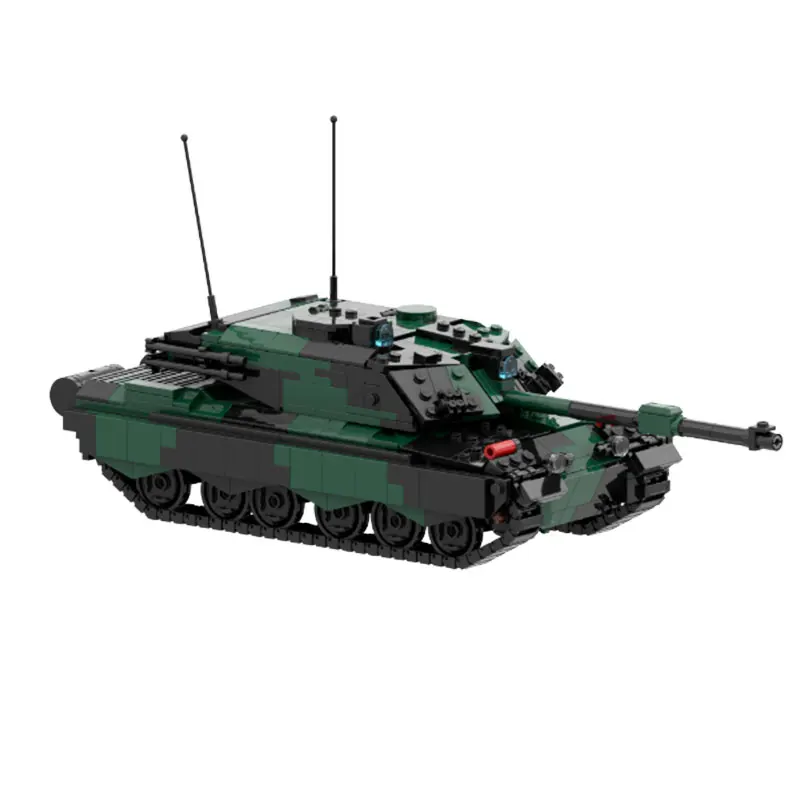 2024 New Building Blocks WW II Military Weapon Challenger 2 UK MBT 1:35 Scale DIY Model Puzzle Education Brick MOC Toys Birthday