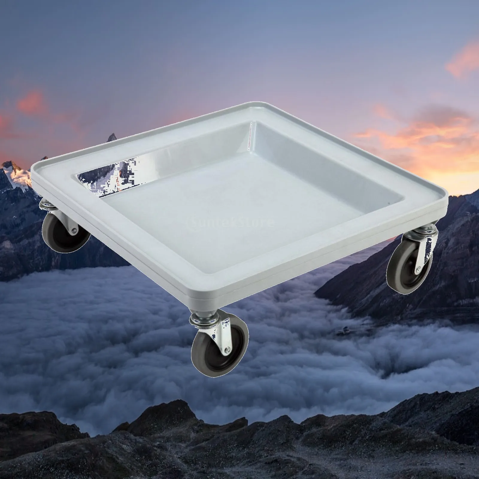 Coffee Cup Rack Moving Dolly with Wheels Mobile Basket Trolley Glass Rack Transport Equipment for Commercial Dishwashing