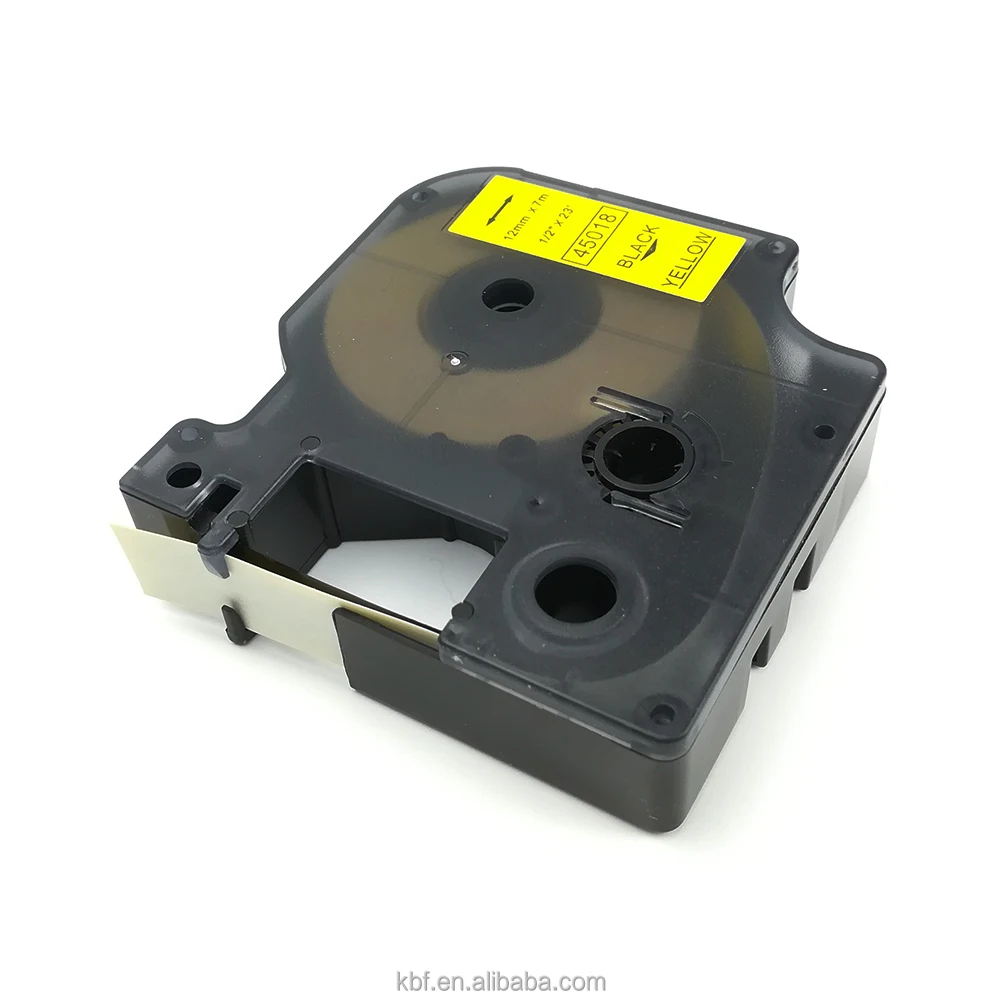 

Wholesale 100% Compatible DYMO D1 Black on for Yellow Tape 12mm 45018 Dymo Label Maker for Label Printer From China Supplier