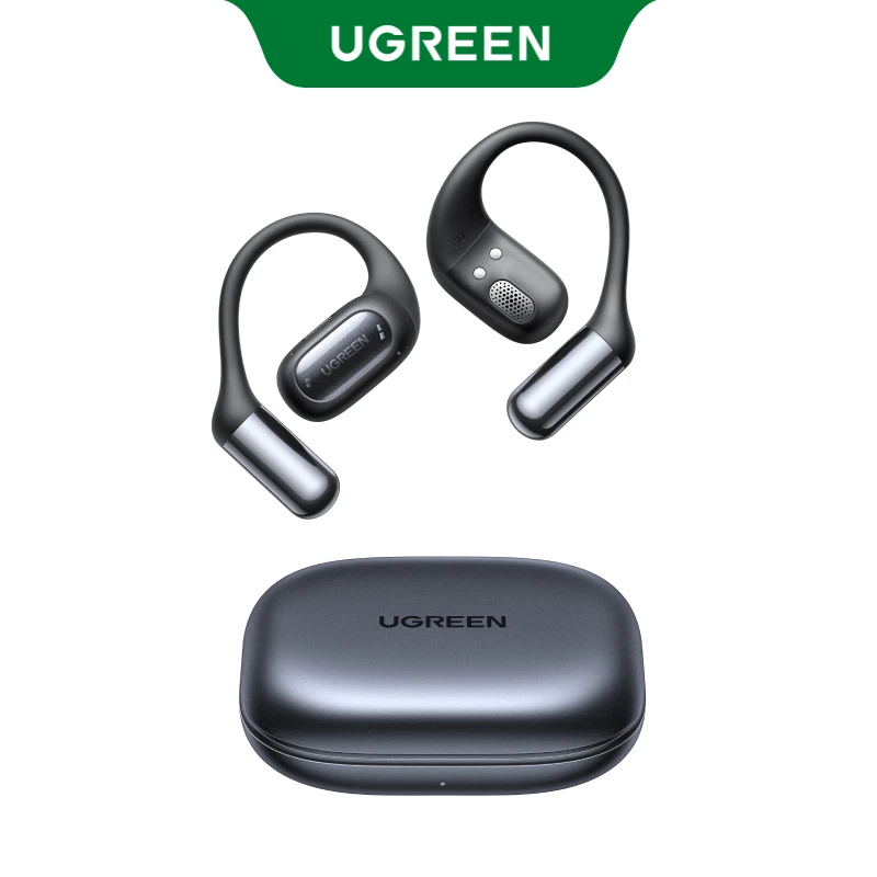 UGREEN FitBuds open oortelefoon oortelefoon, oorhaak TWS True-Wireless Bluetooth 6.0 draadloze oordopjes, ruimtelijk audio, 30 uur afspelen