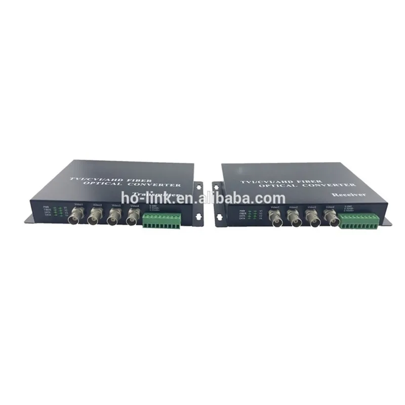 

720P/960P/1080P 4 Channel Analog/AHD/CVI/TVI IP CCTV Signal to Video Multiplexer Optical Converter BNC to Fiber Video Converter
