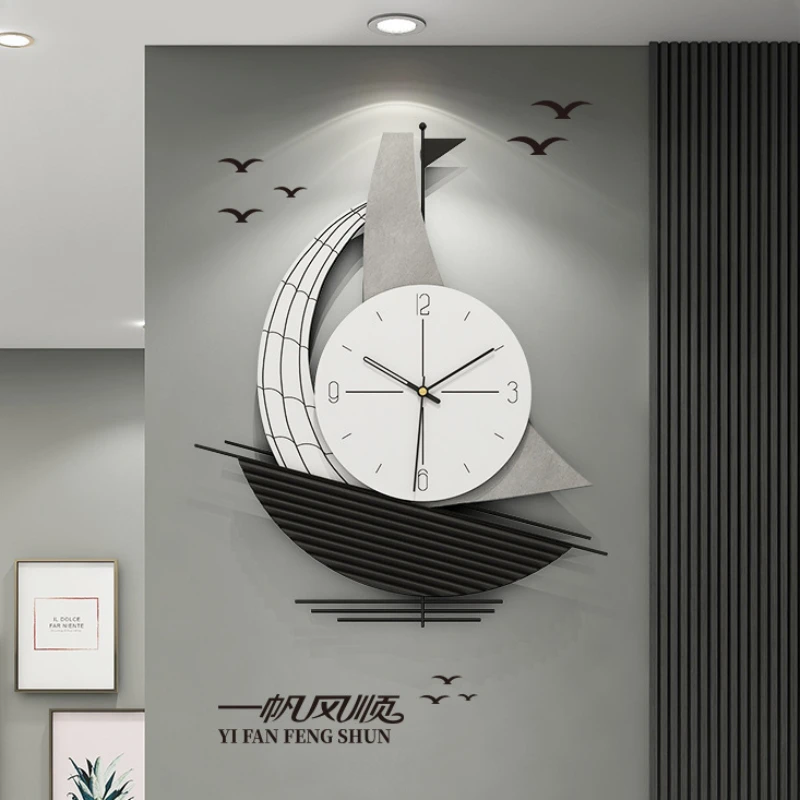 Creative Wall Clocks for Living Room, Simple Modern Fashion, Restaurant, High Appearance Level, Household Decoration, Mute, New