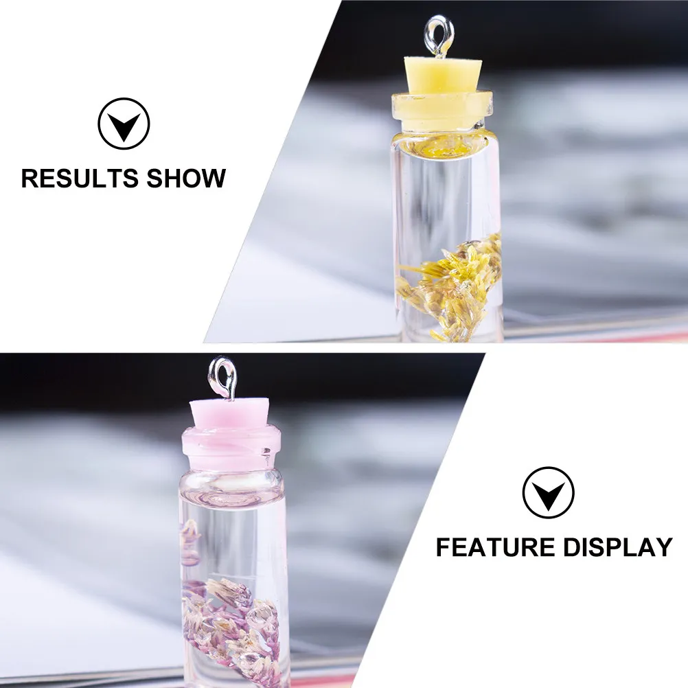 

20 шт. миниатюрных подвесок-бутылочек для создания украшений, аксессуары для рукоделия, декор, креативные пластиковые подвески