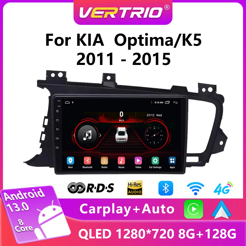 

2Din 4G Android 13 Car Stereo Radio Multimedia Video Player For Kia K5 Optima 2011-2015 Navigation GPS Head Unit Carplay DVD