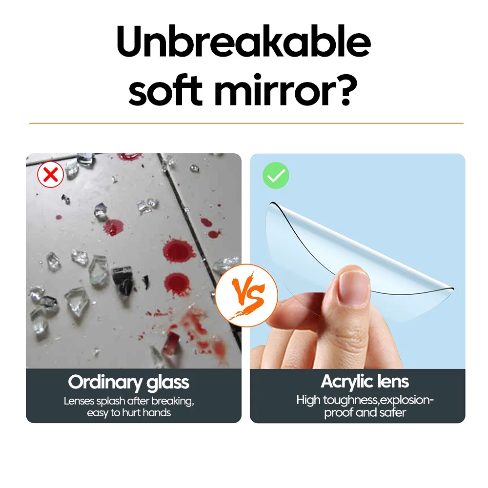 Elough Smartphone Camera Mirror Reflection Shooting Clip Universal Phone Selfie Mirror Back Rear HD Lens Selfie Reflector Mirror