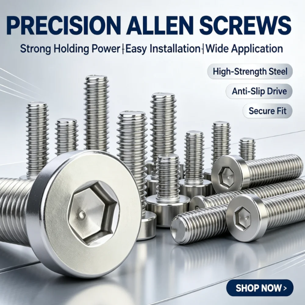 304 Stainless Steel Thin Low Short Profile Head Hex Hexagon Socket Head Cap Screws Allen Bolts M2 M2.5 M3 M4