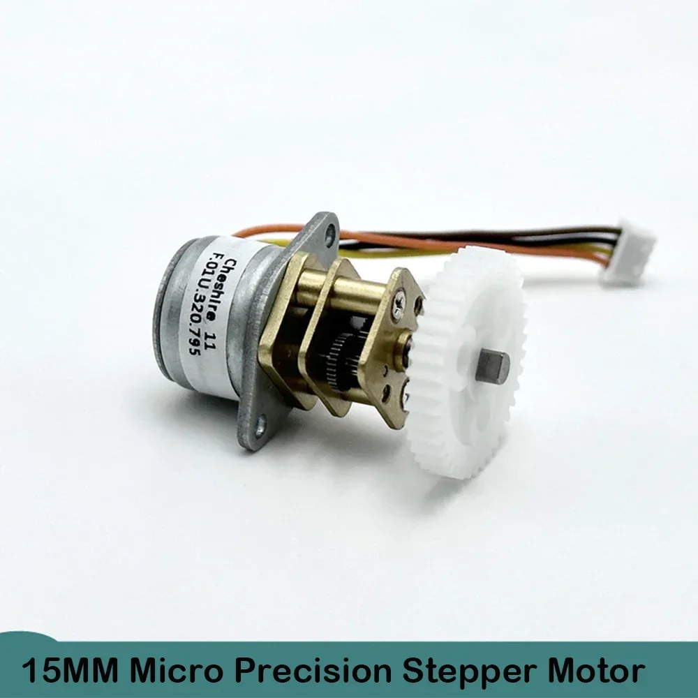 Mini 15mm Stepper Motor 2-phase 4-wire 15BY Precision All Metal Gear Motor for Monitoring Gimbal Small Electric Machinery Toy