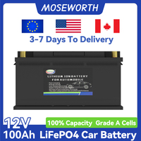 100-20 12V 100Ah Car Battery High Capacity CCA1900 LiFePO4 Motor Vehicles For All Types Of Cars RVs Solar Trailers Boats Camping