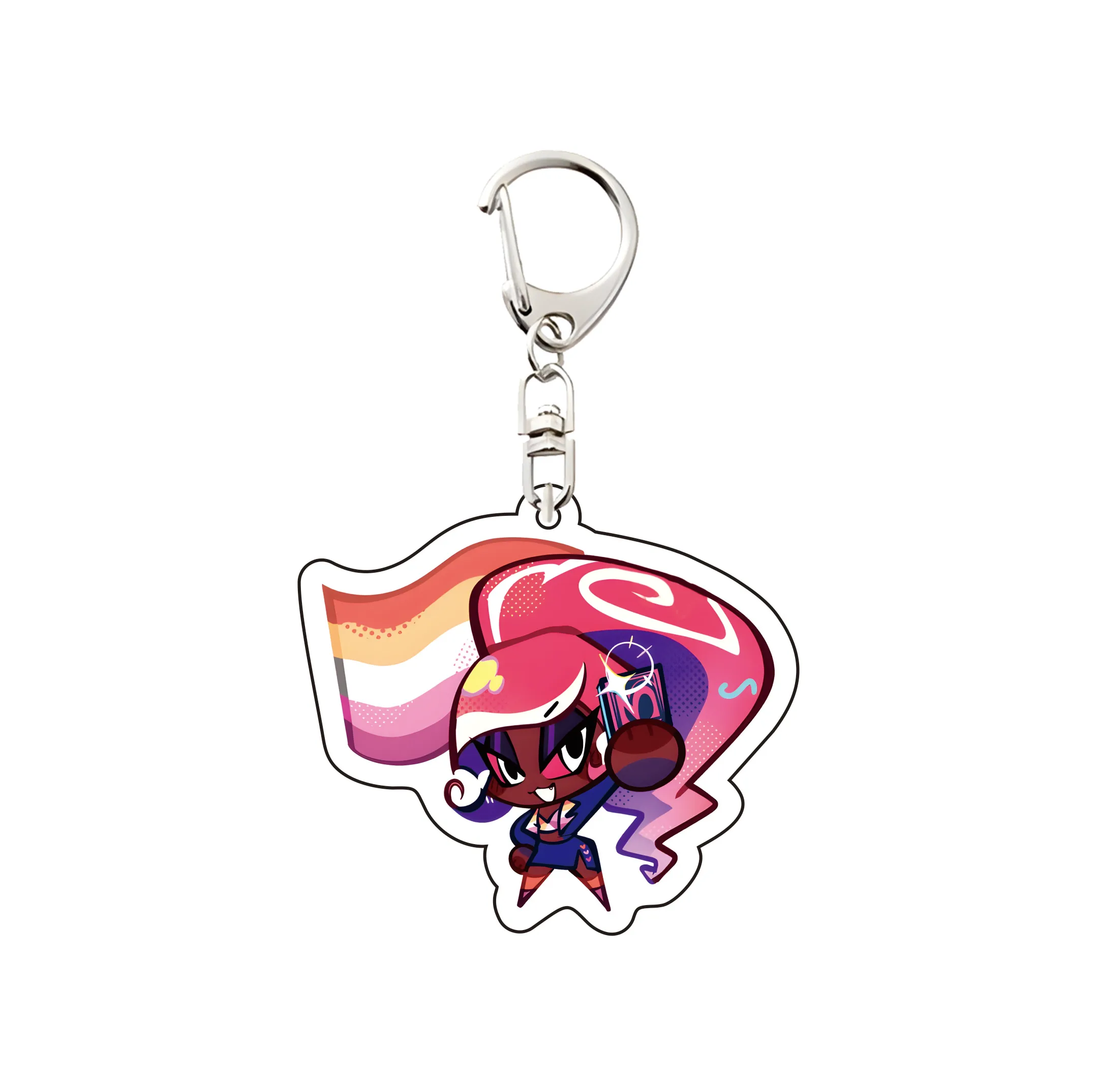 Anime HazbinHotel2 6cm Acrylic Keyrings Backpack Decorations Alastor/HuskAccessories Decor Gifts Exquisite Products